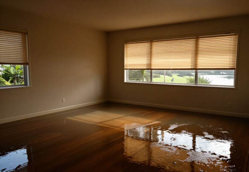 Water-damaged carpet in Ambarvale before drying